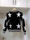 Cocoa Yacht Club Off White Knitted Star Sweater Jacket