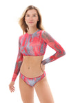 JELLYFISH PINK TOP WITH SLEEVES