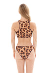 LEOPARD SWIM TOP