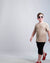 Almond Ribbed Crewneck