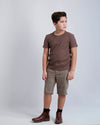 Chocolate Ribbed Crewneck