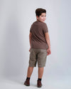 Chocolate Ribbed Crewneck