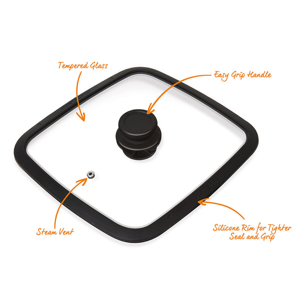 Tempered Glass Lid, Fits Our 11x11" Pans