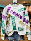 Cocoa Yacht Club Mardi Gras Nora Street Signs Sweatshirt