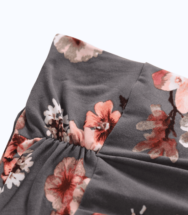 Below Bump Maternity Postpartum Pajama Pants (Floral)
