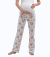 Below Bump Maternity Postpartum Pajama Pants (Floral)