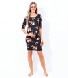 Floral Cold Shoulder Fitted Dress