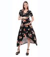 Floral Hi-Low Maternity Maxi Dress