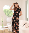 Floral Hi-Low Maternity Maxi Dress