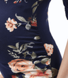 Floral Hi-Low Maternity Maxi Dress
