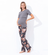Bump Friendly Nursing Pajama Set Colored