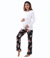 Long Sleeve Bump Friendly Nursing Pajama Set