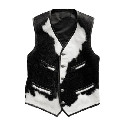 Men's Cowhide Leather Vest