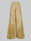 Cocoa Yacht Club Solid Gold High Waist A-line Wide Leg Pants