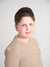Almond Ribbed Button Top