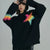 Cocoa Yacht Club Mohair Black Rainbow Star Sweater