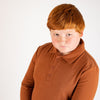 Cinnamon Solid Polo (Long Sleeve)