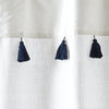 72-inch Navy and White Stripes Cotton Shower Curtain