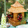 Natural Rattan Pagoda Set - Pair of Small
