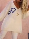 Cocoa Yacht Club Heart Oversized Sweater