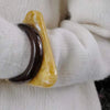 Cocoa Yacht Club Vintage Triangle Cuff Bangle