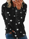 Cocoa Yacht Club Star Print Hooded Sweatshirt