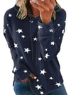 Cocoa Yacht Club Star Print Hooded Sweatshirt