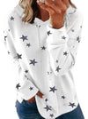 Cocoa Yacht Club Star Print Hooded Sweatshirt