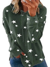 Cocoa Yacht Club Star Print Hooded Sweatshirt