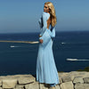 Slim Fit Backless Maxi Dress