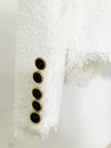 Chain Beaded Tassel Edge Tweed Jacket