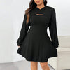 Simple Sweet Hooded Shawl Two Piece Dress