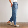 Retro Tattered Baggy Straight Denim Pants