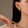 Floral Pearl Stud Earrings