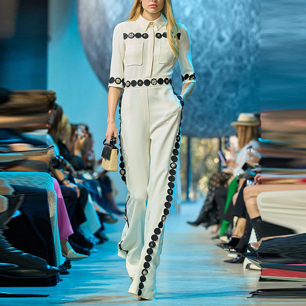 Star Collection Cake Beaded Jumpsuit