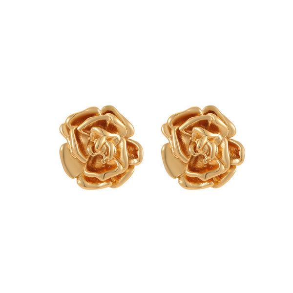 Exquisite 18K Rose Studs