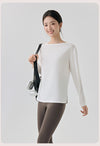 Slit Hemline Yoga Top