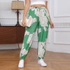 Green & Cream Flower Pants