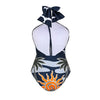 Seagull Halter Backless Swimsuit