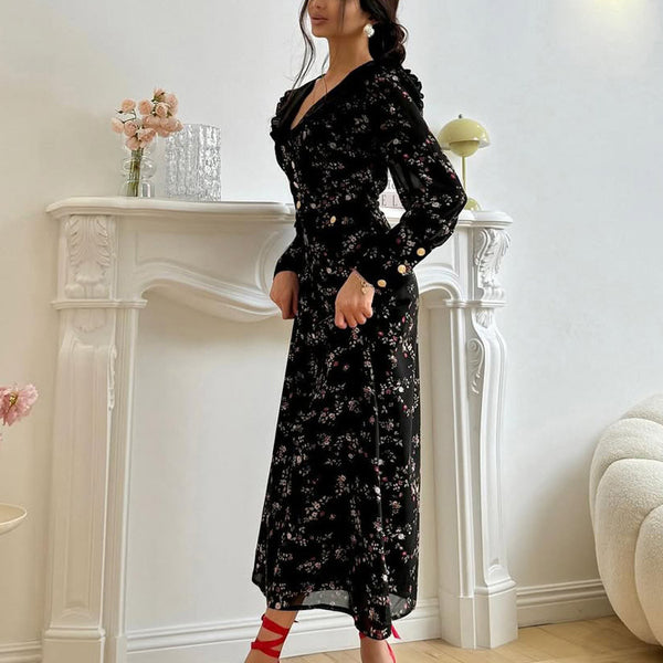 Ruffled Retro French Dress