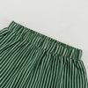 Casual Striped Cross Lace Up Top & Wide Leg Pants