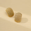 Frosted Arc Ear Studs
