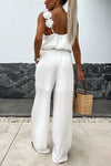 Summer Suspender Sleeveless Pocket Jumpsuit