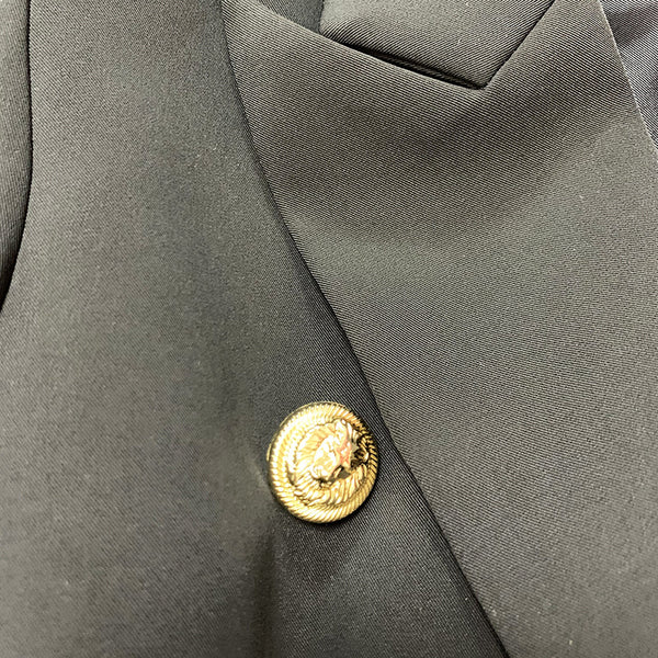 Blazer Metal Lion Head Buckle Blazer