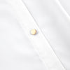 White Chiffon Elegant Collared Office Business Shirt Spring Summer Women Top
