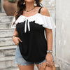 Off the Shoulder Ruffle Strappy Top