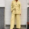 Top Wide Leg Pants Suit