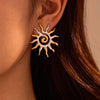 Twisted Sunflower Earrings