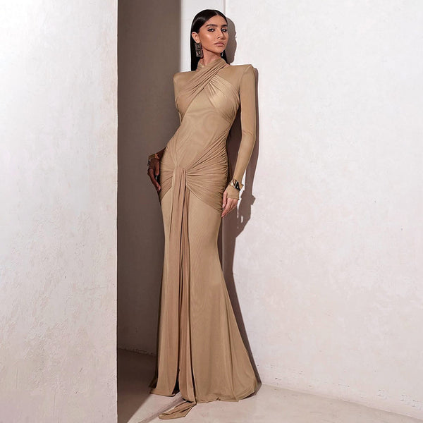 Streamer Solid Hip Dress