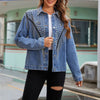 Cocoa Yacht Club Rivets Tassel Short Denim Jacket